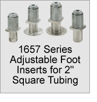 1657 Foot Inserts for 2" Square Tubing