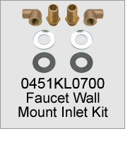 0451KL700 Faucet Wall Mount Inlet Kit