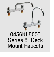 0456KL8000 Series 8" Deck Mount Faucets