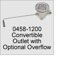 0458-1200 Convertible Outlet with Optional Overflow