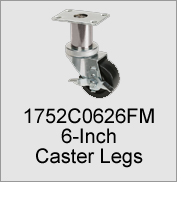 1752C0626FM 6-Inch Caster Legs