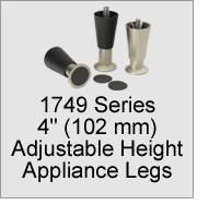 1749 4" (102mm) Adjustable Appliance Legs