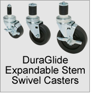 DuraGlide Expandable Stem Swivel Casters