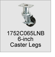 1752C065LNB 6-Inch Caster Legs