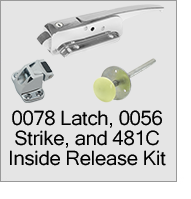 0078 Latch, 0056 Strike, 481C Inside Release kit