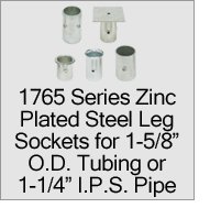 1765 Series Zinc Plated Steel Socket Leg