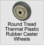 Round Tread Thermal Plastic Rubber Caster Wheels