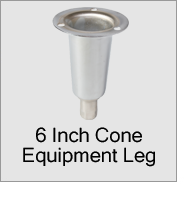 6 Inch Cone Equipment Leg