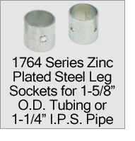 1764 Zinc Plated Steel Sockets Legs