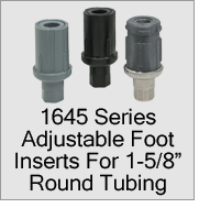 1645 Series Foot Inserts For 1-5/8" Round Tubing