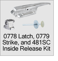 0778 Latch, 0779 Strike, 481SC IR Kit Menu